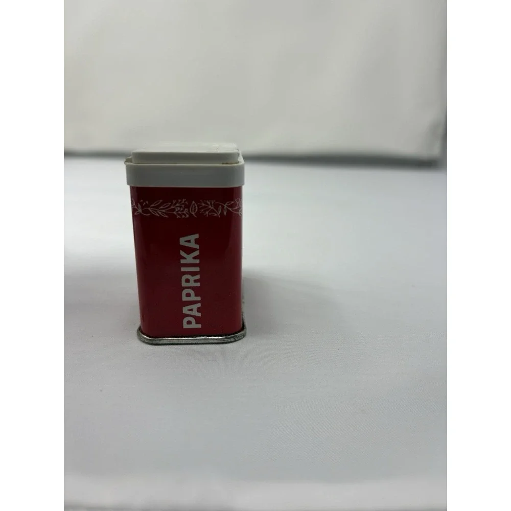 Vintage Durkee Tin PAPRIKA SPICE 1 1/4 oz Westfield OH USA Retro Advertising